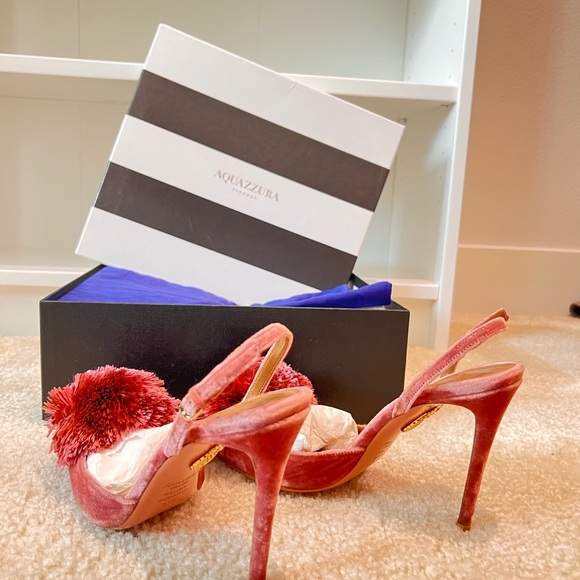 Aquazzura antique rose prowler puff sling - Picture 4 of 8